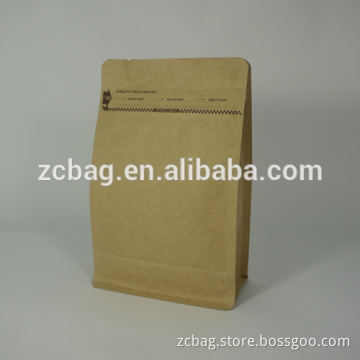 Flat bottom Zipper lock ,Box Pouch quad side seal gusset, Square bottom pouch packaging bags